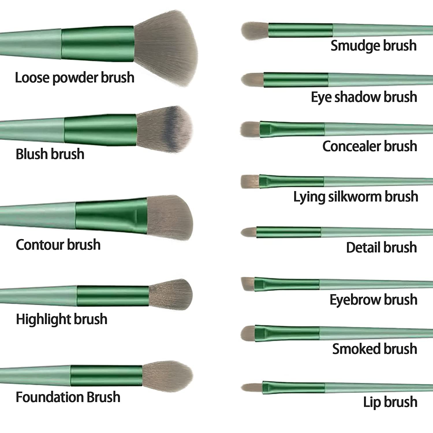 Lele Professional 13-Piece Makeup Brush Set for Eyeshadow, Powder, Blush & Foundation - Premium Cosmetic Brush Kit with Travel Pouch | Perfect for Makeup Artists & Beauty Enthusiasts at Home or On-The-Go