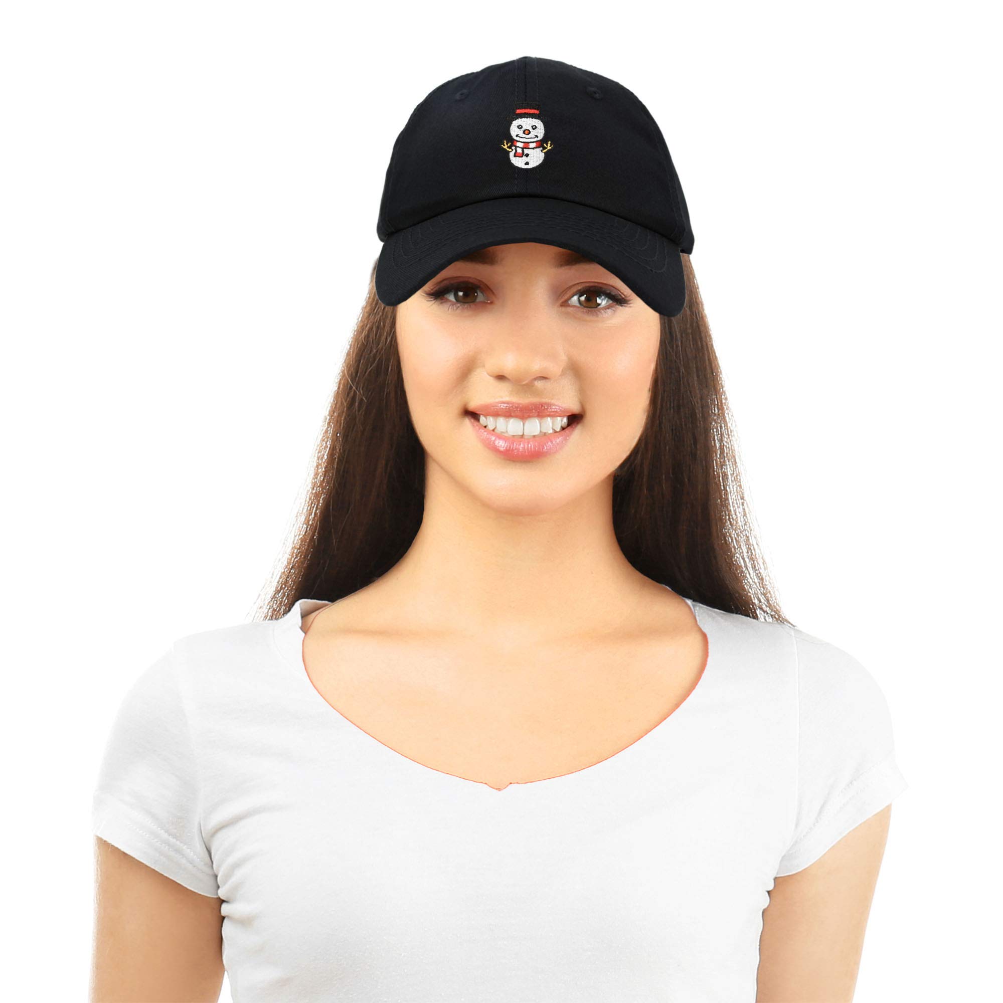 DALIX Cute Snowman Hat for Women - Winter Baseball Cap with Embroidery - Perfect for Christmas, Holiday Parties & Outdoor Activities