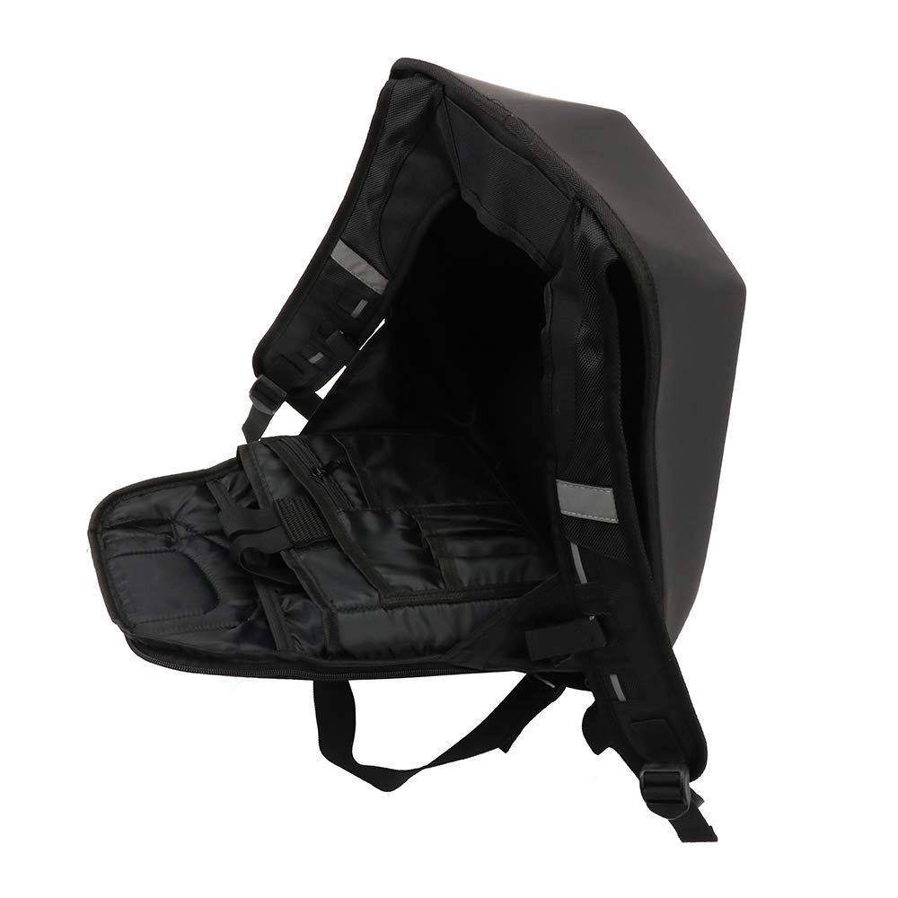 Carbon Fiber Motorcycle Backpack - Large Capacity Waterproof Hardshell Luggage Bag for Motorbike Helmet & Laptop | Perfect for Traveling, Camping, Cycling & Commuting
