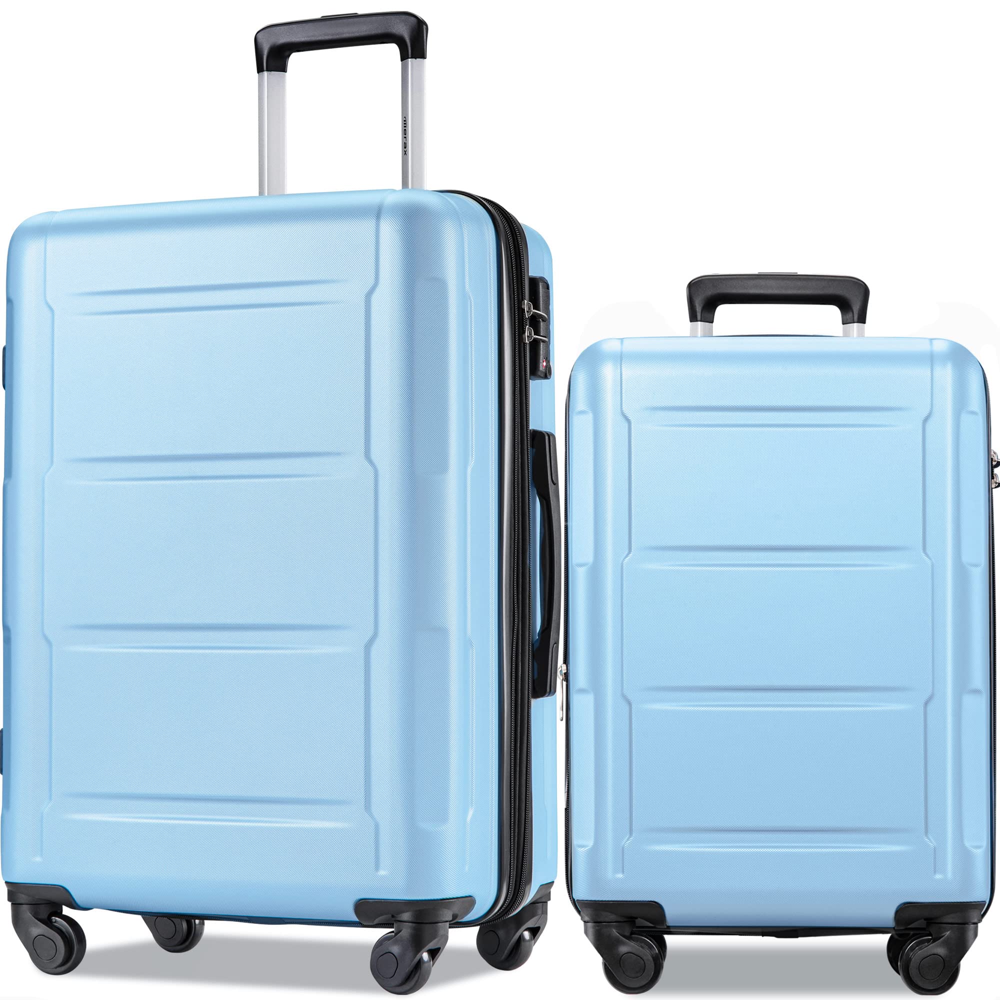 Merax 2-Piece Expandable Hard Shell Spinner Luggage Set - 20