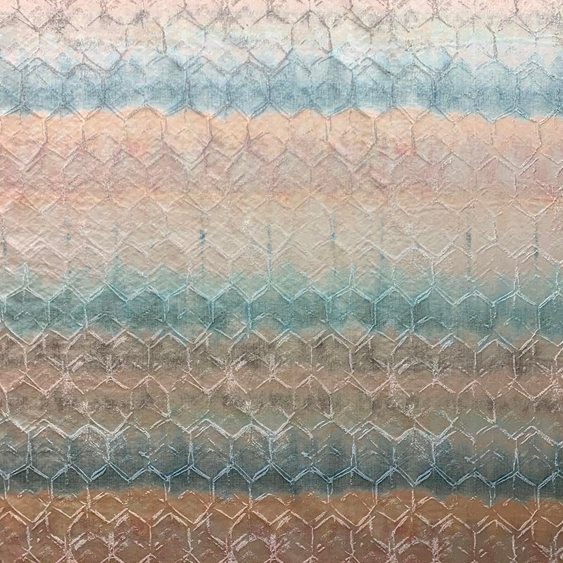 Aurelia Dream Aqua Teal Metallic Pink Mag Fabrics - Premium Quality Fabric for DIY Crafts, Home Decor, and Fashion Design
