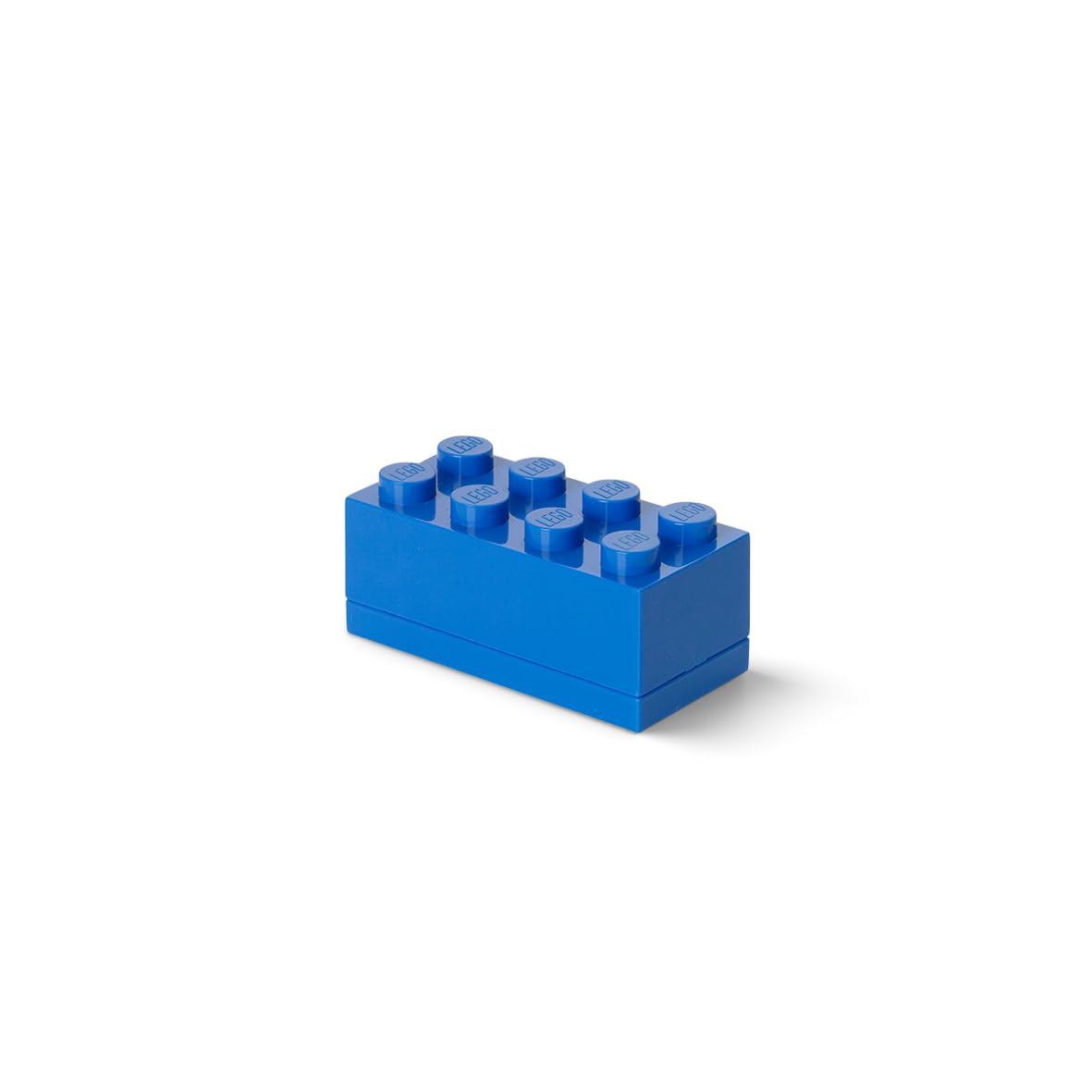 LEGO Mini Lunch Box 8-Piece Set - Blue Bento Box for Kids, Adults | Portable Food Container for School, Office & Picnics | Durable Plastic Lunchbox with Secure Lid