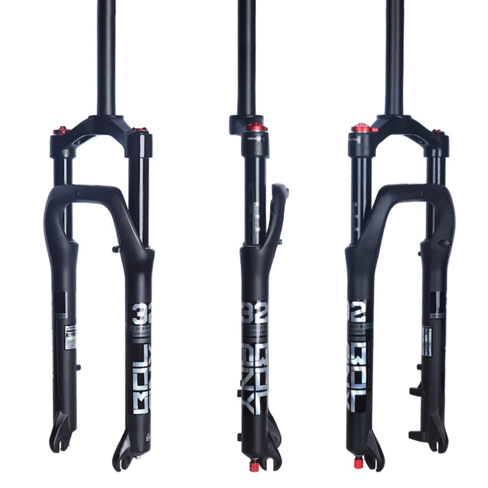 BOLANY 26 Inch Aluminum Alloy Air Suspension Fat Bike Fork - Compatible with 4.0