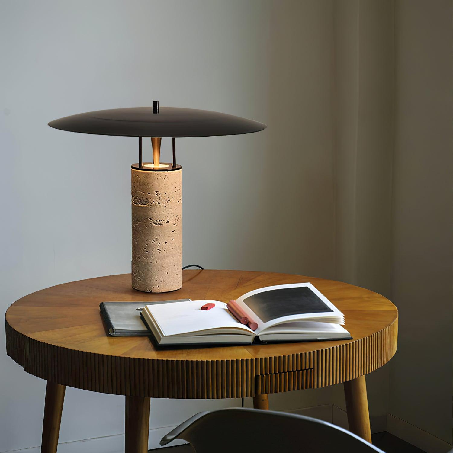 Luna Table Lamp - Modern LED Nightstand Light with Touch Control, Dimmable Warm White Light for Bedroom, Living Room, Office - Perfect for Reading, Relaxing & Decor