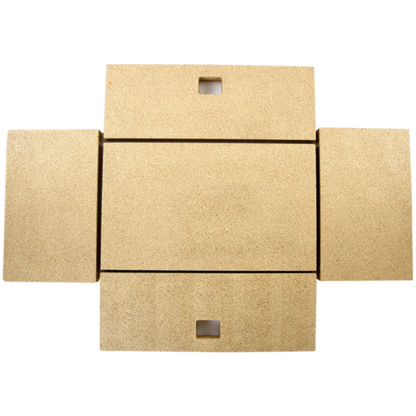 Kasai Konro Replacement Tiles for XL Grill - High Heat Ceramic Burner Plates - Perfect for Outdoor BBQ, Grilling & Smoking (Set of 4)