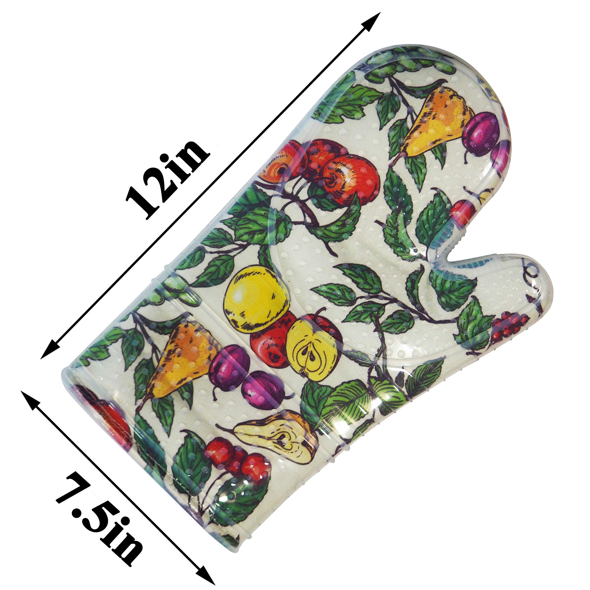 Heat Resistant Silicone Pot Holders Set of 3 - Non-Slip Kitchen Gloves for Cooking, Baking & BBQ (500℉) - Microwave & Machine Washable - Perfect for Grilling, Baking, and Handling Hot Dishes