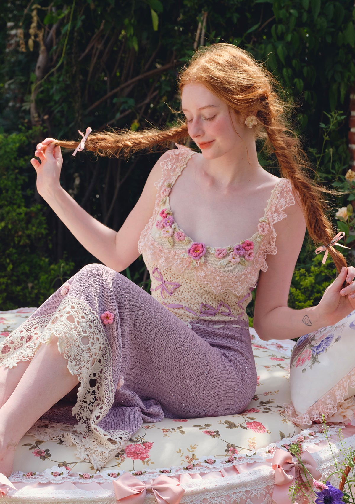 Floral Print Knit Dress for Women - Elegant Banquet & Party Wear - Perfect for Weddings, Dinners, and Special Occasions