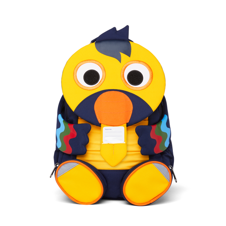 Affenzahn Large Friend Toucan Backpack for Kids - Durable & Waterproof School Bag with Adjustable Straps - Perfect for School, Travel, and Outdoor Adventures