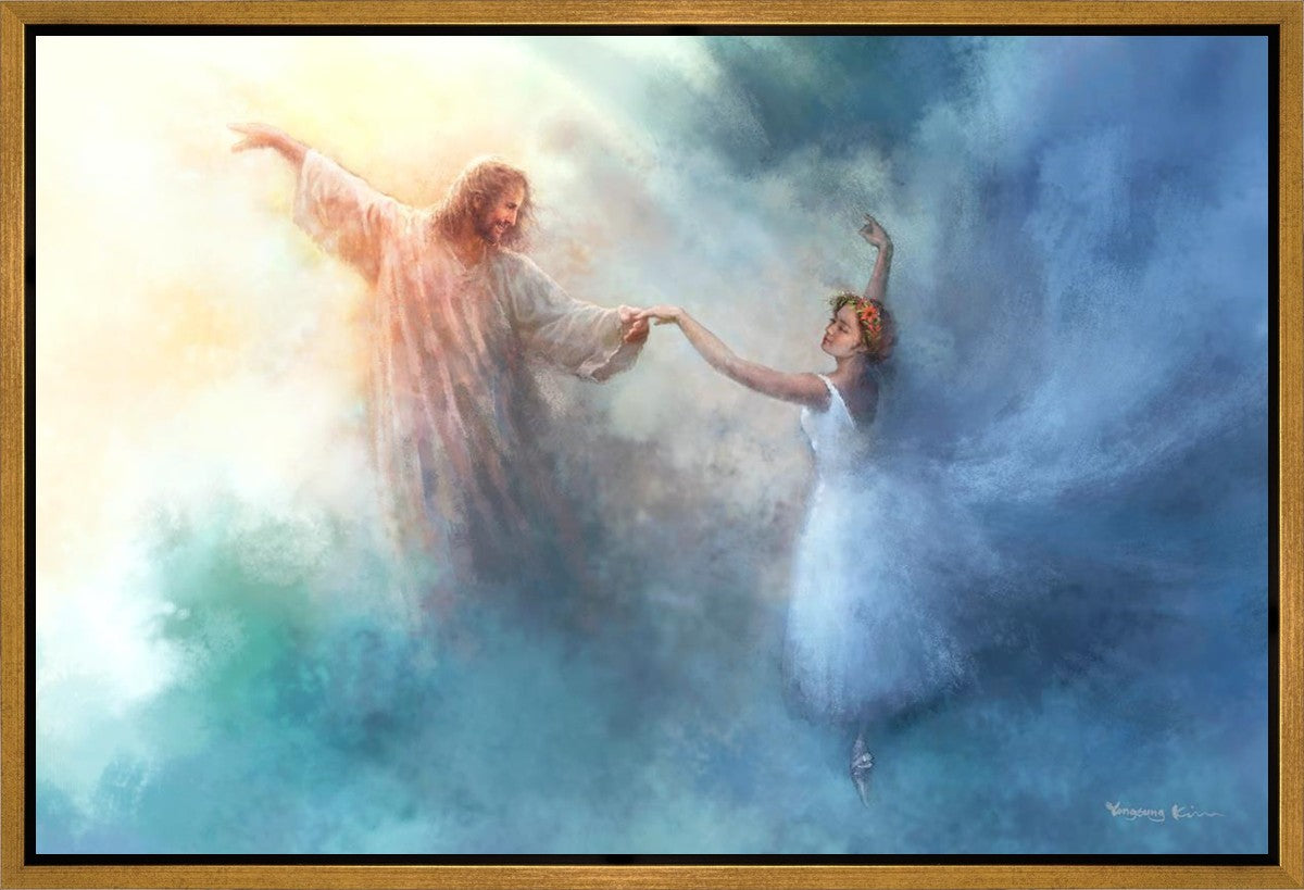 Elegant Pas de Deux Gallery Wrap Canvas Art - Perfect for Home Decor, Ballet Themed Rooms & Dance Studio Wall Art