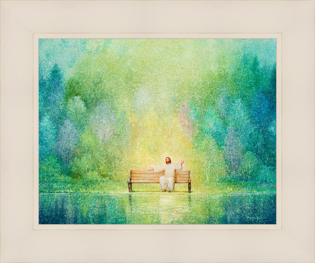 Come Unto Me and I Will Give You Rest - Inspirational Christian Wall Art for Home Decor & Church - Perfect for Bedroom, Living Room & Office