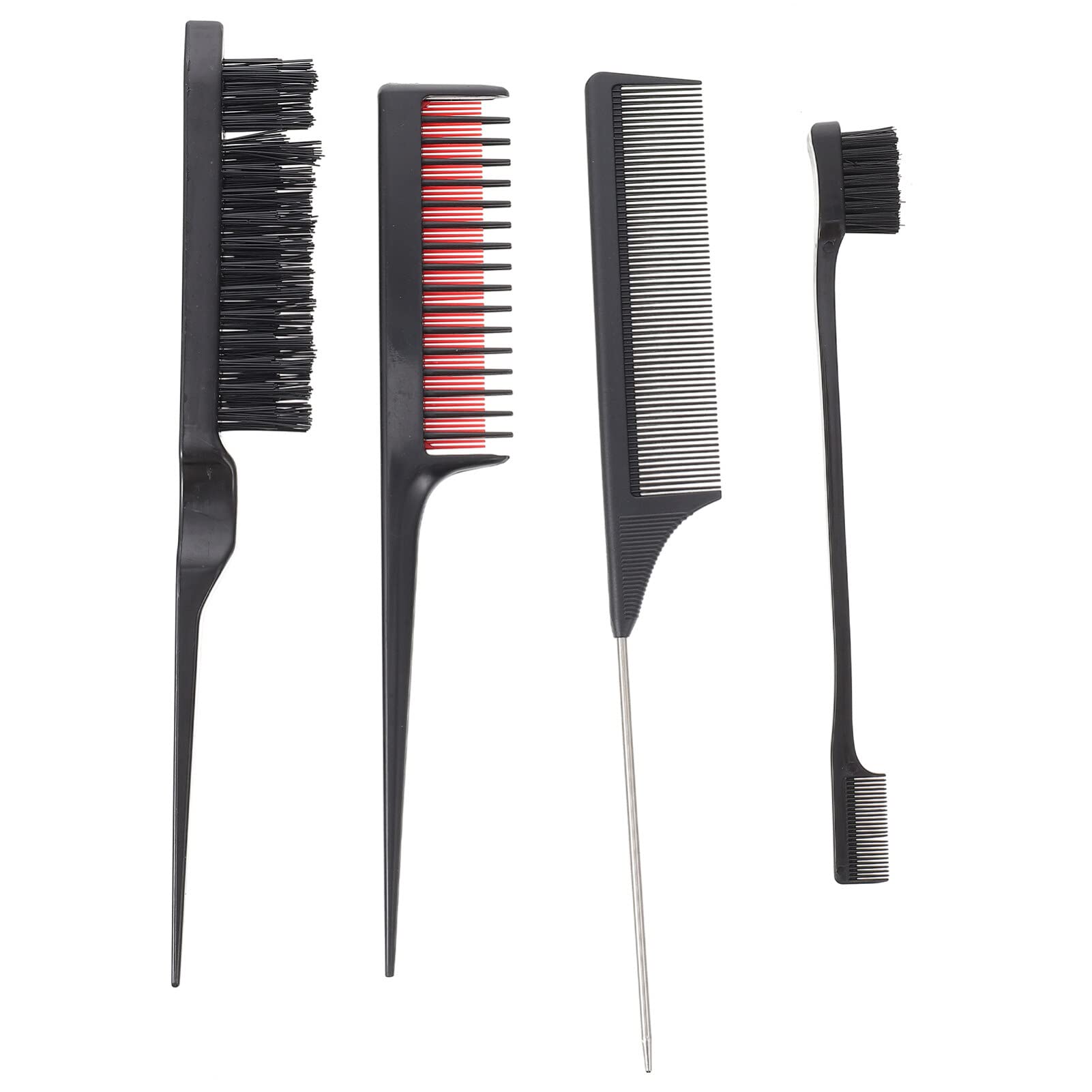 Beaupretty Professional Hair Teasing Brush Set - Dual Edge Styling Comb for Volumizing, Smoothing & Hairline Grooming - Perfect for Updos, Ponytails & Everyday Styling