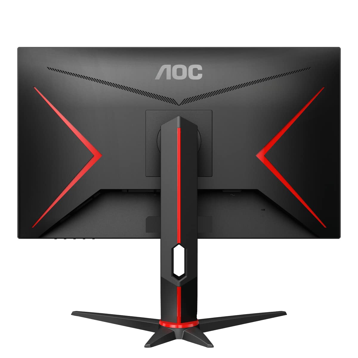 AOC 24G2SU 24 Inch FHD Gaming Monitor - 165Hz Refresh Rate, 1ms Response Time, AMD FreeSync Premium, 1920x1080 Resolution, VGA/HDMI/DisplayPort/USB Hub, Black/Red - Perfect for Competitive Gaming & Esports