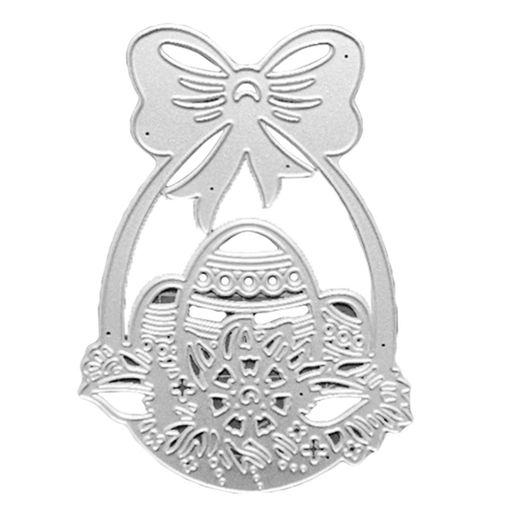 Easter Egg & Spring Flower Basket Metal Cutting Dies for Scrapbooking | DIY Paper Crafts, Greeting Cards, Albums & Home Decor | Perfect for Spring Decorations, Card Making & Scrapbook Embellishments