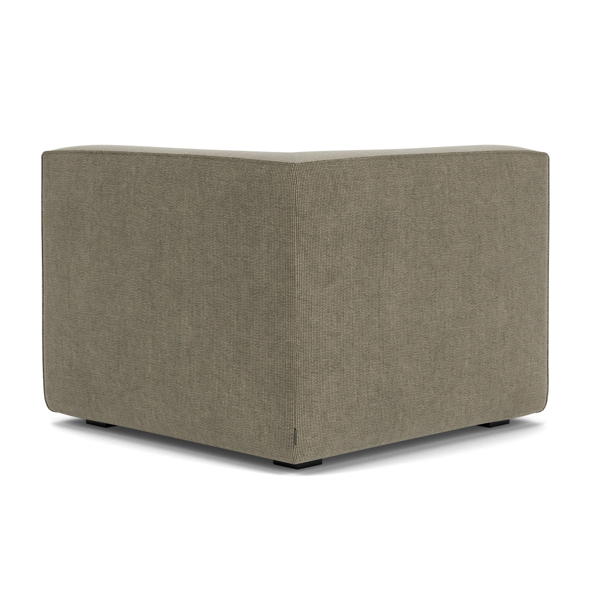 Luxury Dane Velvet 1-Seater Left Corner Modular Sofa - Modern Small Space Living Room Furniture for Apartments & Studios | Comfortable Single Seater Couch with Soft Velvet Fabric, Perfect for Relaxing, Reading or Watching TV