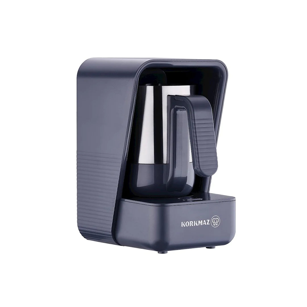 Korkomaz Moderna 400W Coffee Machine - Grey/Satin Finish - Perfect for Home, Office & Cafes - Fast Brewing & Stylish Design
