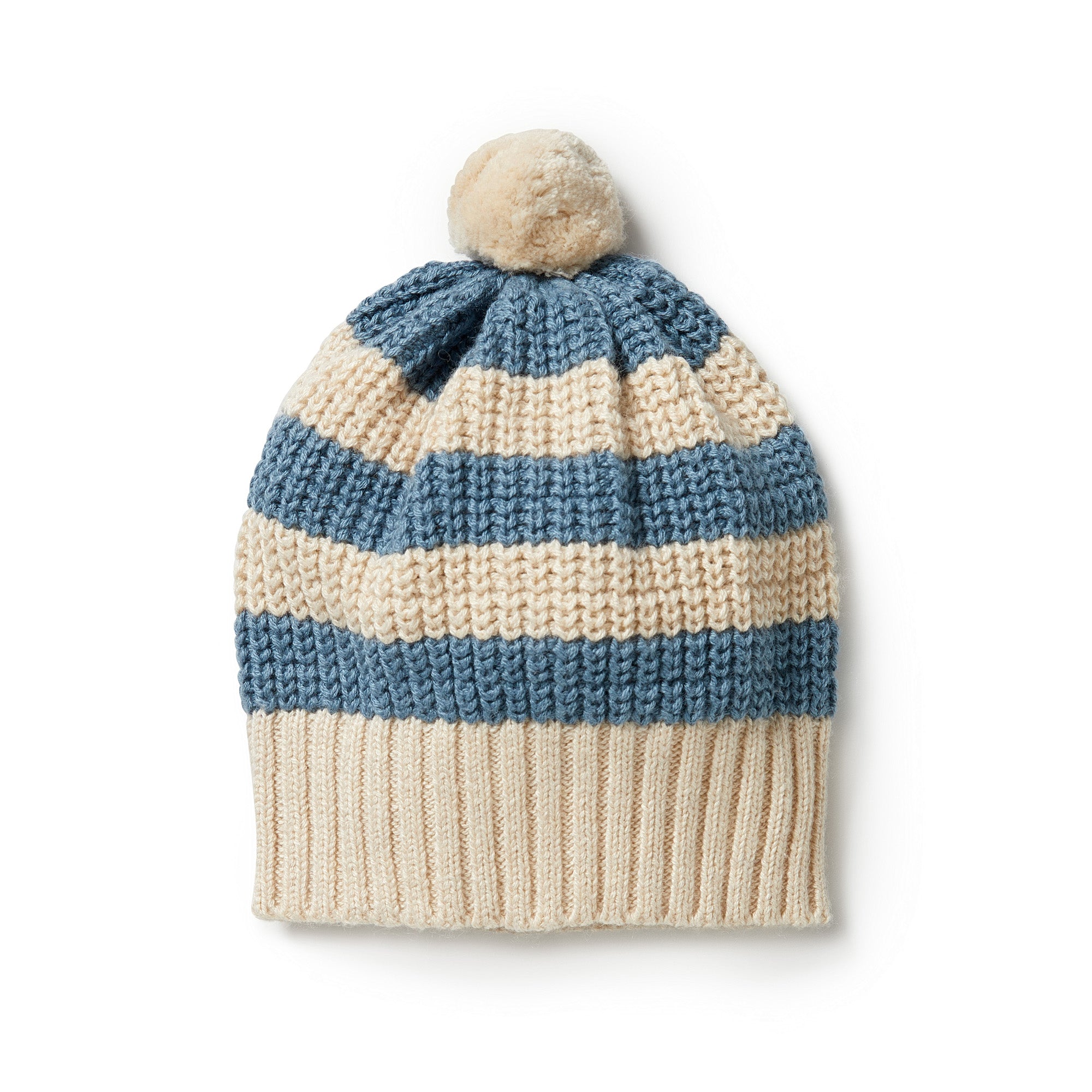 Warm Knitted Stripe Beanie Hat for Men & Women - Soft Winter Hat for Cold Weather - Perfect for Outdoor Activities, Skiing, and Casual Wear
