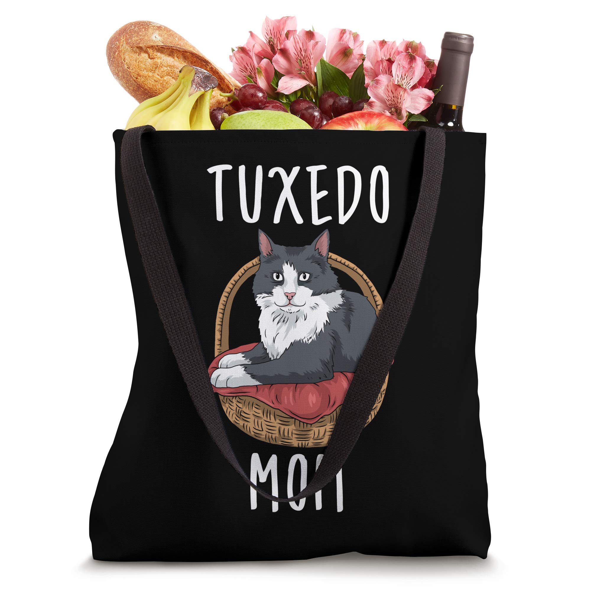 Stylish Tuxedo Cat Tote Bag for Women & Girls - Perfect Gift for Cat Lovers - Great for Shopping, Work & Travel