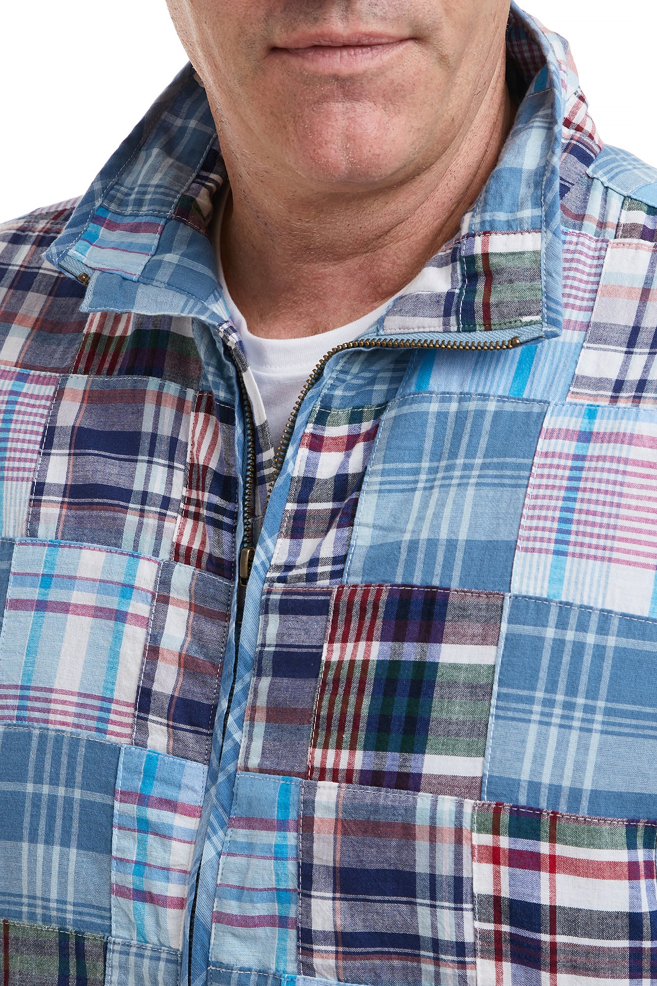 Mariner Jacket with Seapoint Patch Madras - Waterproof Windbreaker for Outdoor Adventures, Sailing & Casual Wear