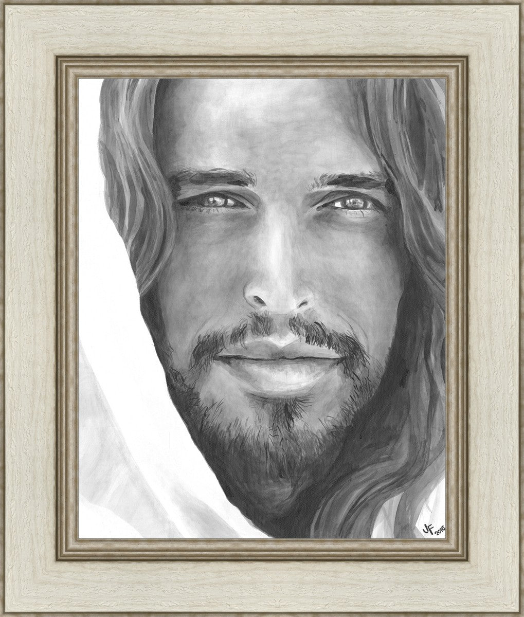 Jenny Fowler Christ Portrait - Religious Wall Art for Home Decor, Church & Office - Inspirational Christian Gift & Spiritual Decor