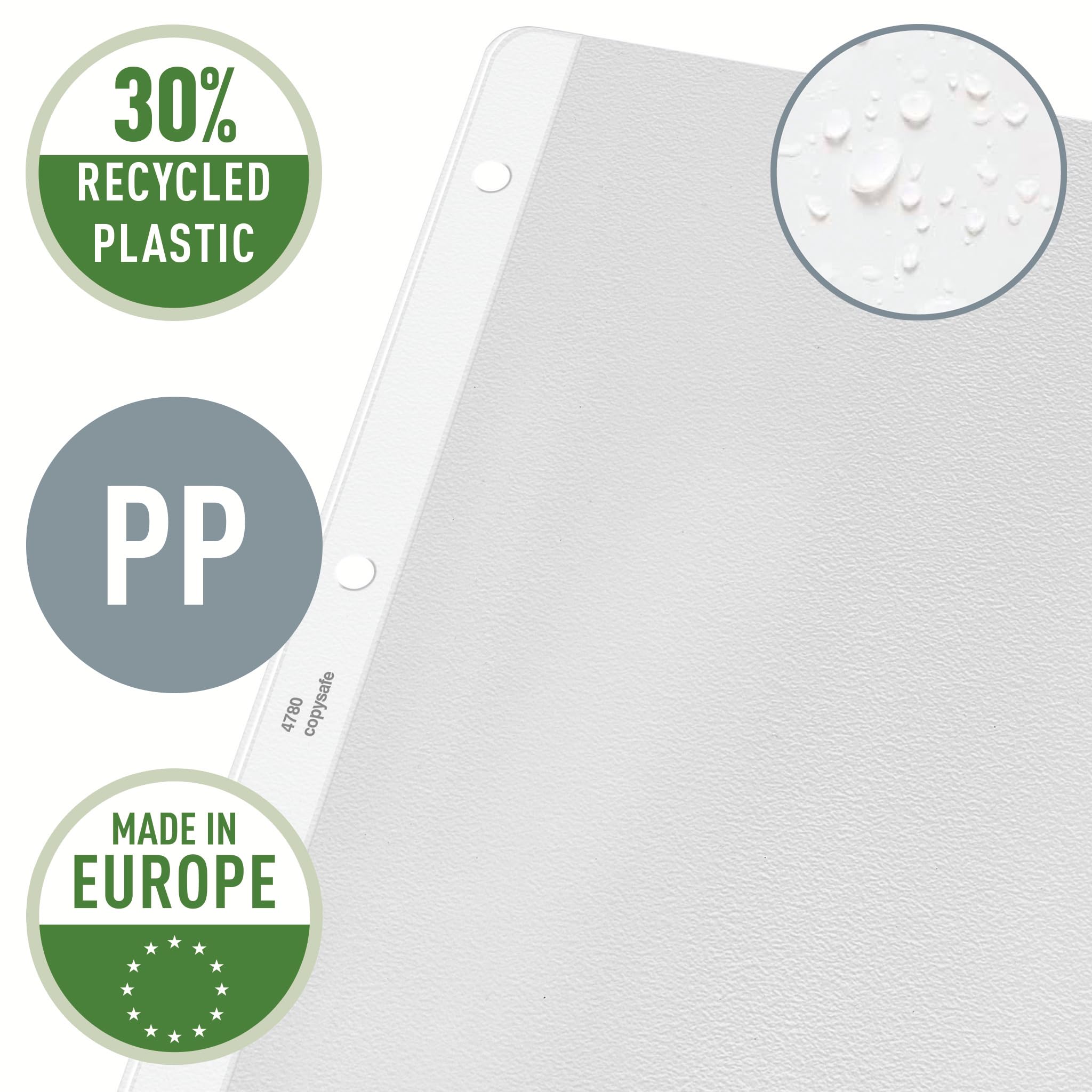 Leitz A4 Document Wallets - 100 Pack of Clear Polypropylene File Folders for Office Organization | Acid-Free Archiving | Perfect for Business Records, School Papers & Home Filing Systems