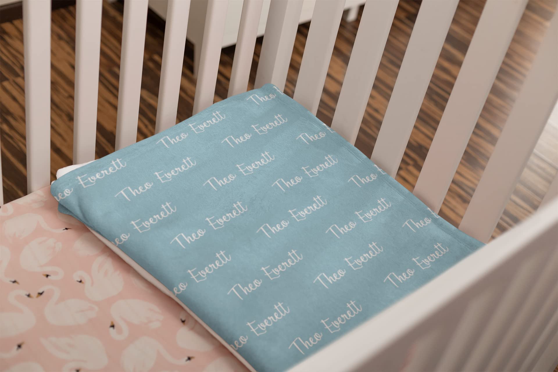 Personalized Baby Blanket with Name - Custom Embroidered Soft Blanket for Girls, Boys, Infants & Toddlers | Perfect for Nursery, Gift, Baptism & Baby Shower | Cute Newborn Keepsake Blanket