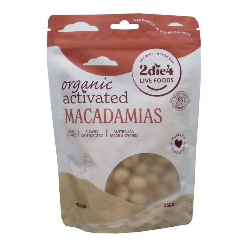 Organic Activated Macadamia Nuts - Raw, Unsalted, Keto & Paleo Friendly - Perfect for Snacking, Baking & Healthy Recipes
