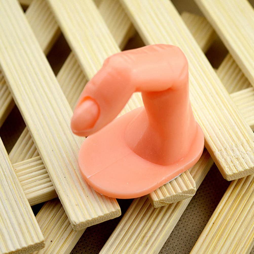EXCLUZO 40pcs Nail Art Practice Finger Set - Reusable Rubber Fake Fingers with False Nails for Manicure Training, Nail Display & Salon Decoration - Perfect for Nail Technicians, Students & DIY Enthusiasts