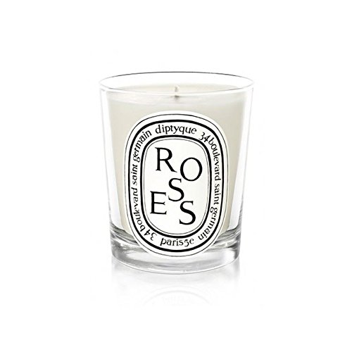 Diptyque Roses Scented Candle 6.7oz - Luxury Home Fragrance for Romantic Ambiance, Bedroom Decor & Spa Relaxation