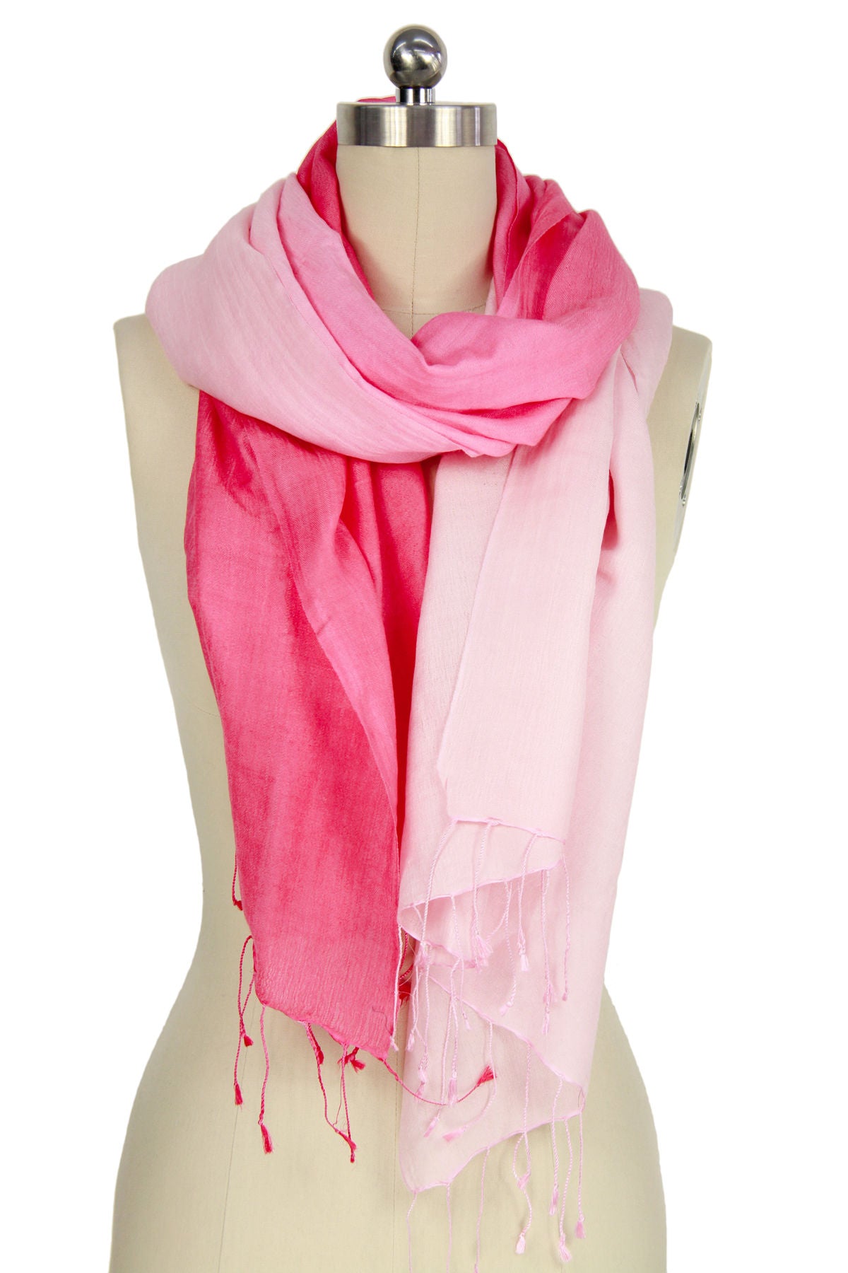 Arielle Summer Ombre Cashmere Pashmina Scarf - Soft & Lightweight Shawl Wrap for Women - Perfect for Travel, Beach & Evening Outfits