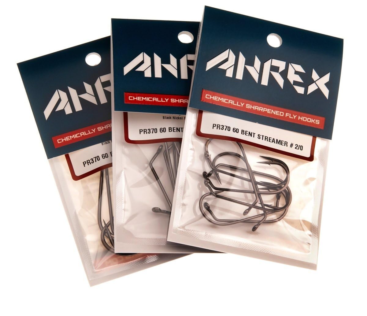 PR370 60 Degree Bent Streamer Fishing Hooks - Premium Quality Fly Fishing Hooks for Trout, Bass, and Salmon - Perfect for Streamers, Nymphs, and Wet Flies in Freshwater and Saltwater Fishing