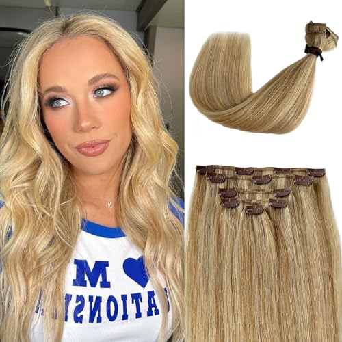 70g Clip in#27P613 Blonde Highlight