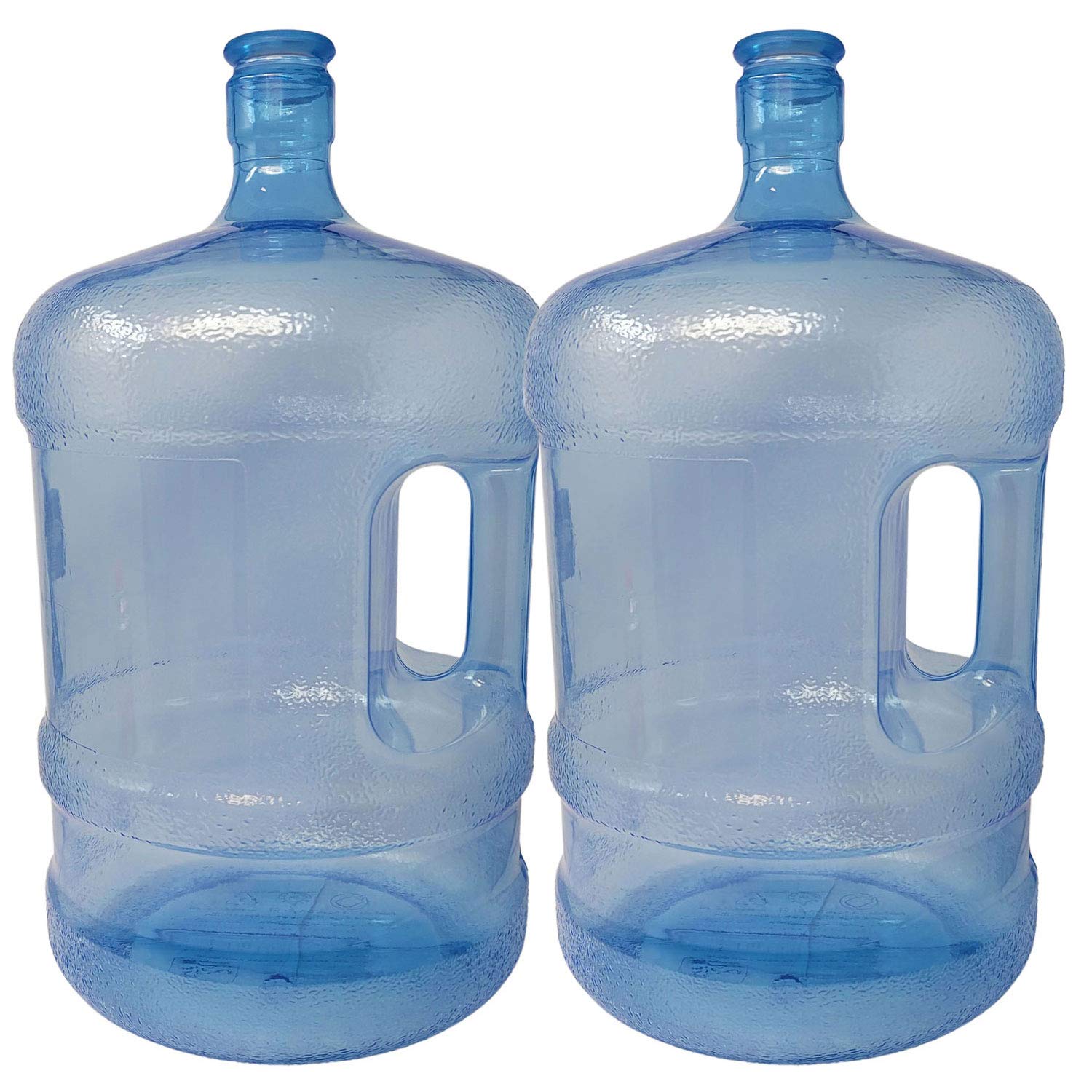 LavoHome 5 Gallon Reusable Plastic Water Bottle with Handle - BPA Free, Durable & Portable for Home, Office, Camping, Tailgating, Emergency Storage (2 Pack) - Perfect for Outdoor Adventures & Daily Hydration