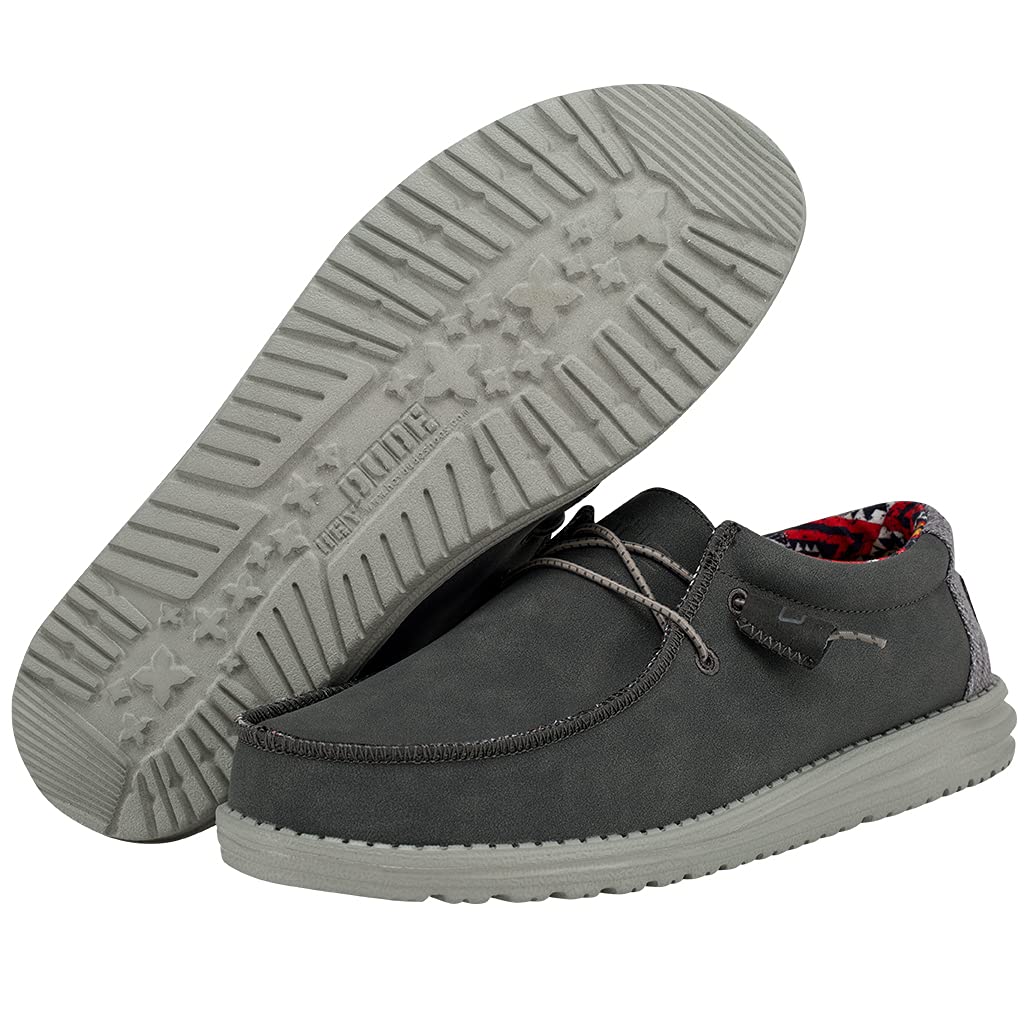 Hey Dude Women's Wally Recycled Leather Slip-On Loafers - Comfortable & Eco-Friendly Casual Shoes for Walking, Travel & Everyday Wear