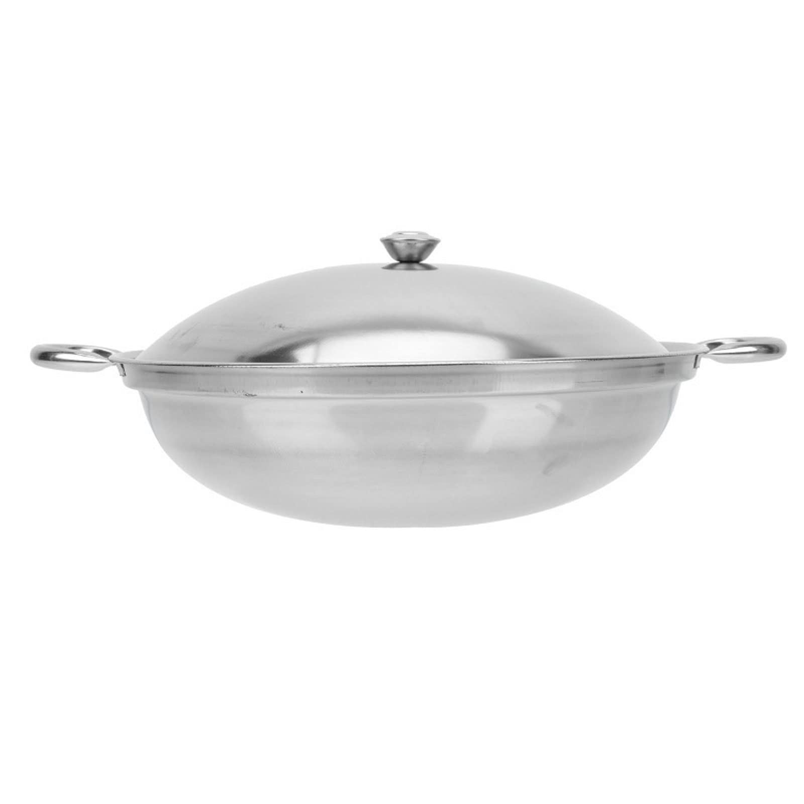 Premium KIFRAL Stainless Steel Soup Pot with Non-Stick Lid - 1pc Silver Cooking Pot for Lamian Noodles, Stir-Frying & Soup Making - Ideal for Home Kitchens & Restaurant Use