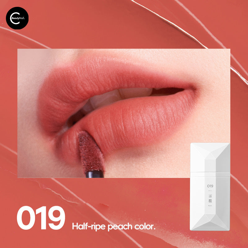 Perfect Diary Velvet Matte Lip Glaze - Long Lasting Lipstick for Women, Hydrating & Non-Drying, Business Card Size for On-the-Go Touch Ups (Ideal for Work, Parties & Everyday Wear)