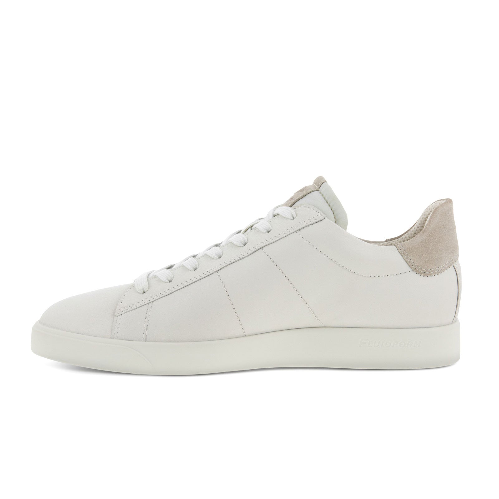 ECCO Street Lite Retro Sneaker for Men - White/Gravel - Comfortable Walking Shoes for Casual Wear & Outdoor Activities