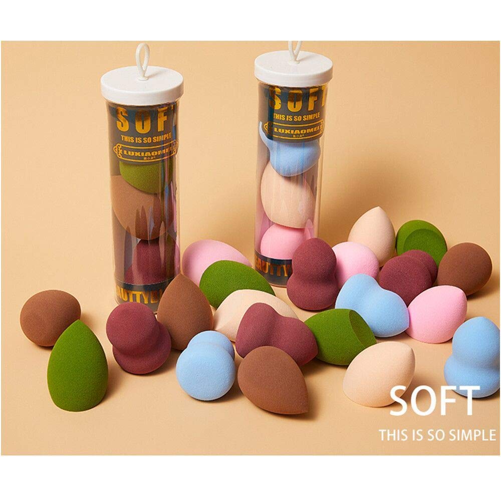 **Latex-Free Makeup Sponge Blender - Beauty Egg Puff Foundation Sponge Applicator (3 Pack) for Flawless Liquid & Powder Application - Perfect for Travel & Everyday Makeup**