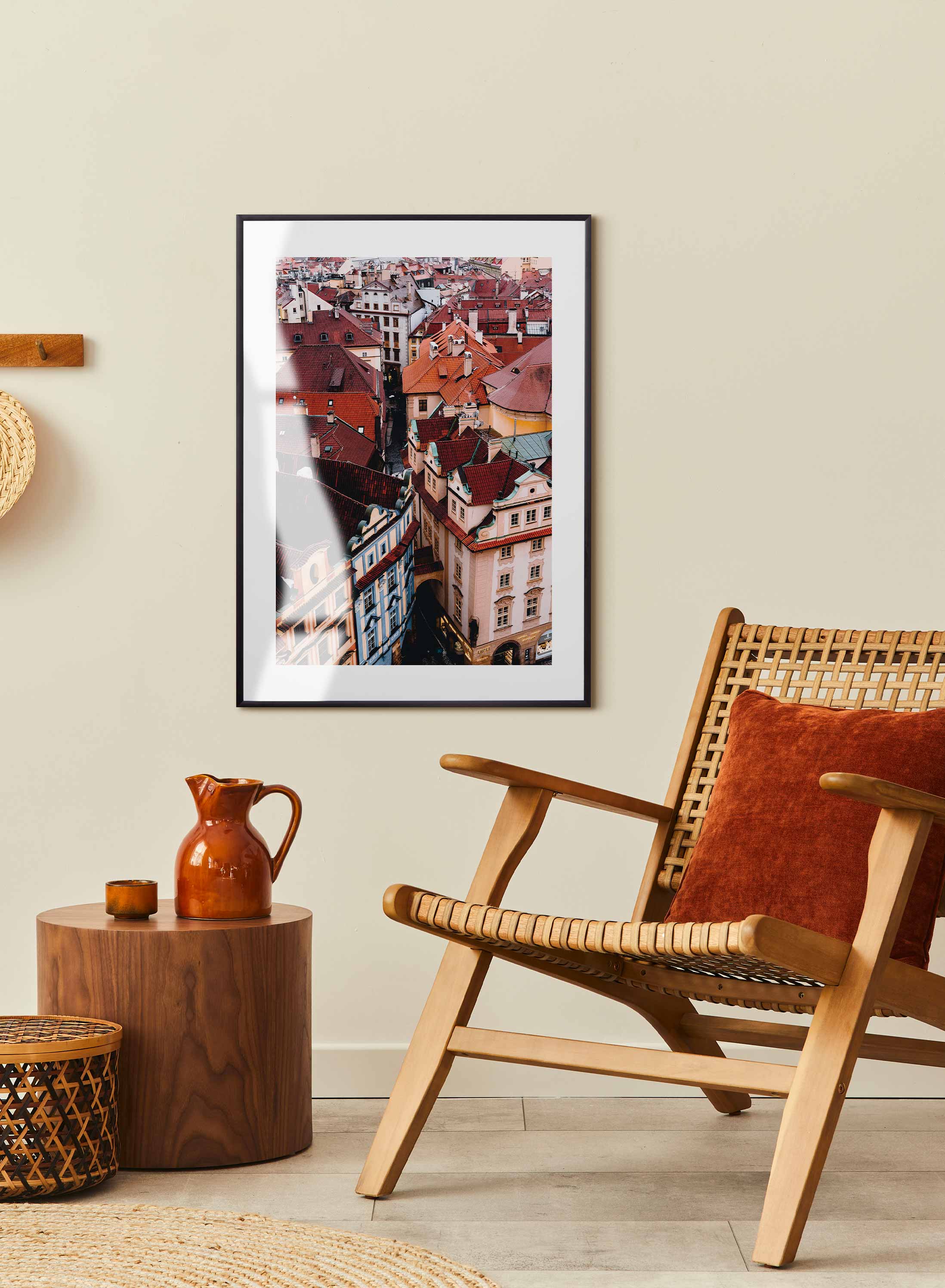 Prague from Above - Stunning Aerial View Poster - Perfect for Home & Office Decor, Wall Art, Gifts