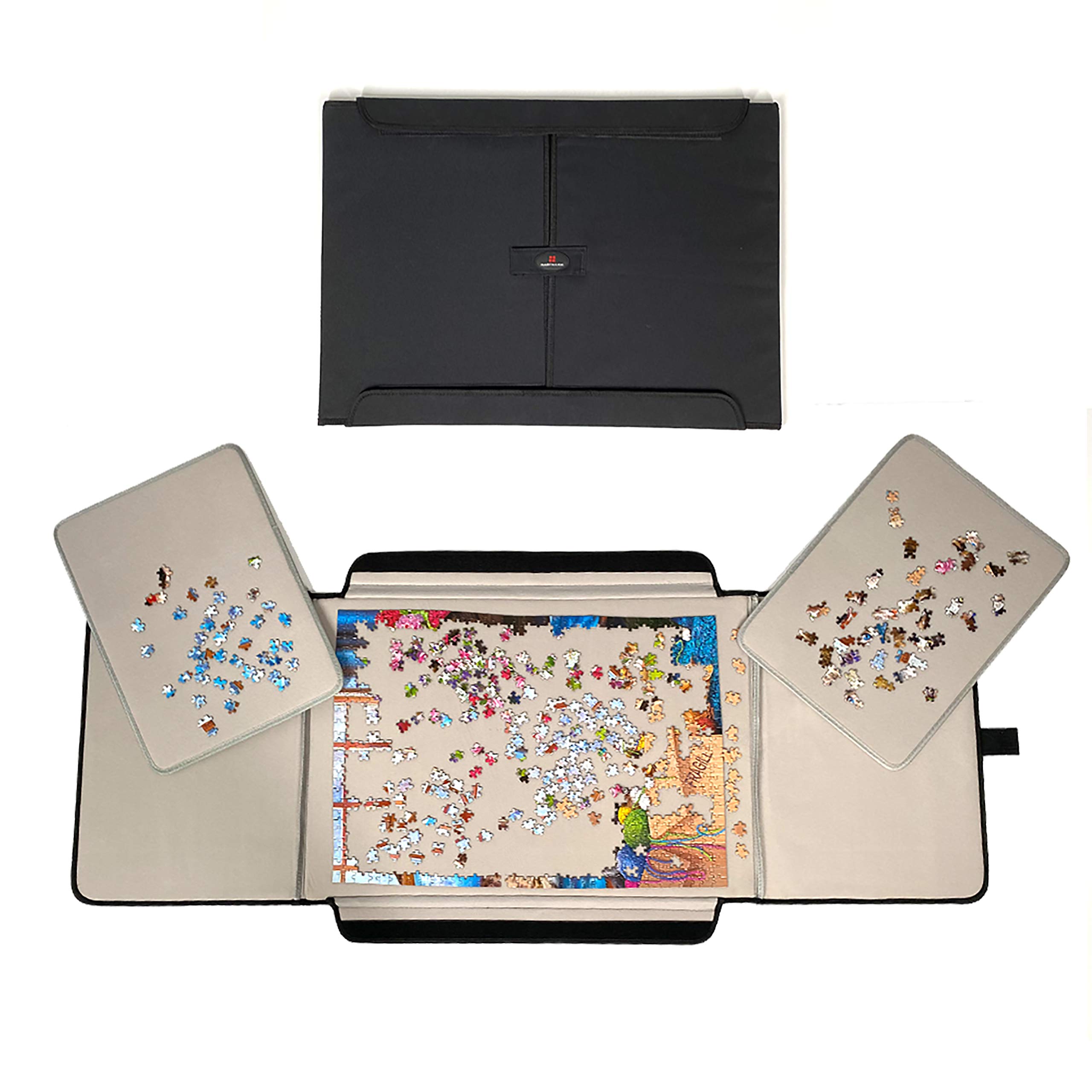 Mary Maxim Portable Jigsaw Puzzle Board Mat - 1000 Piece Puzzle Table for Adults with Non-Slip Felt Surface | Puzzle Organizer & Storage Accessories | Perfect for Travel, Home Decor, and Family Game Nights