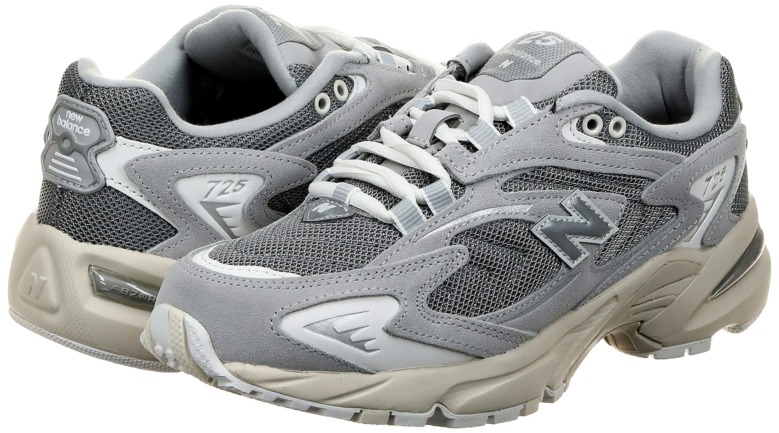 725V1 Rain Cloud Men's Running Shoes - Lightweight & Water-Resistant Grey/White Sneakers for Jogging, Gym Workouts & Outdoor Activities
