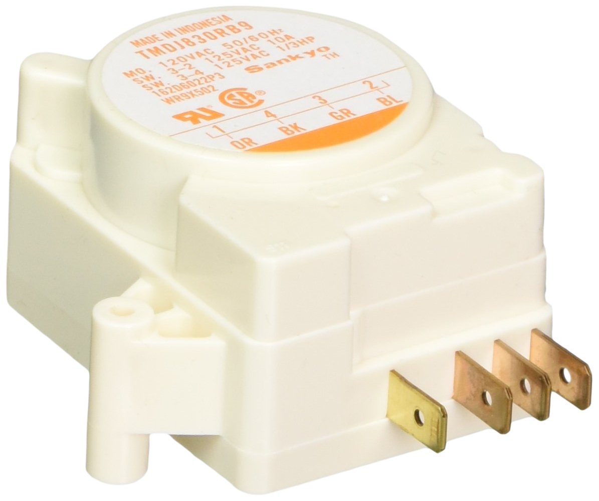 Genuine OEM WR9X502 Refrigerator Defrost Timer Replacement Part - Compatible with Major Brands, Easy Installation - Perfect for Home Appliance Repair & Maintenance