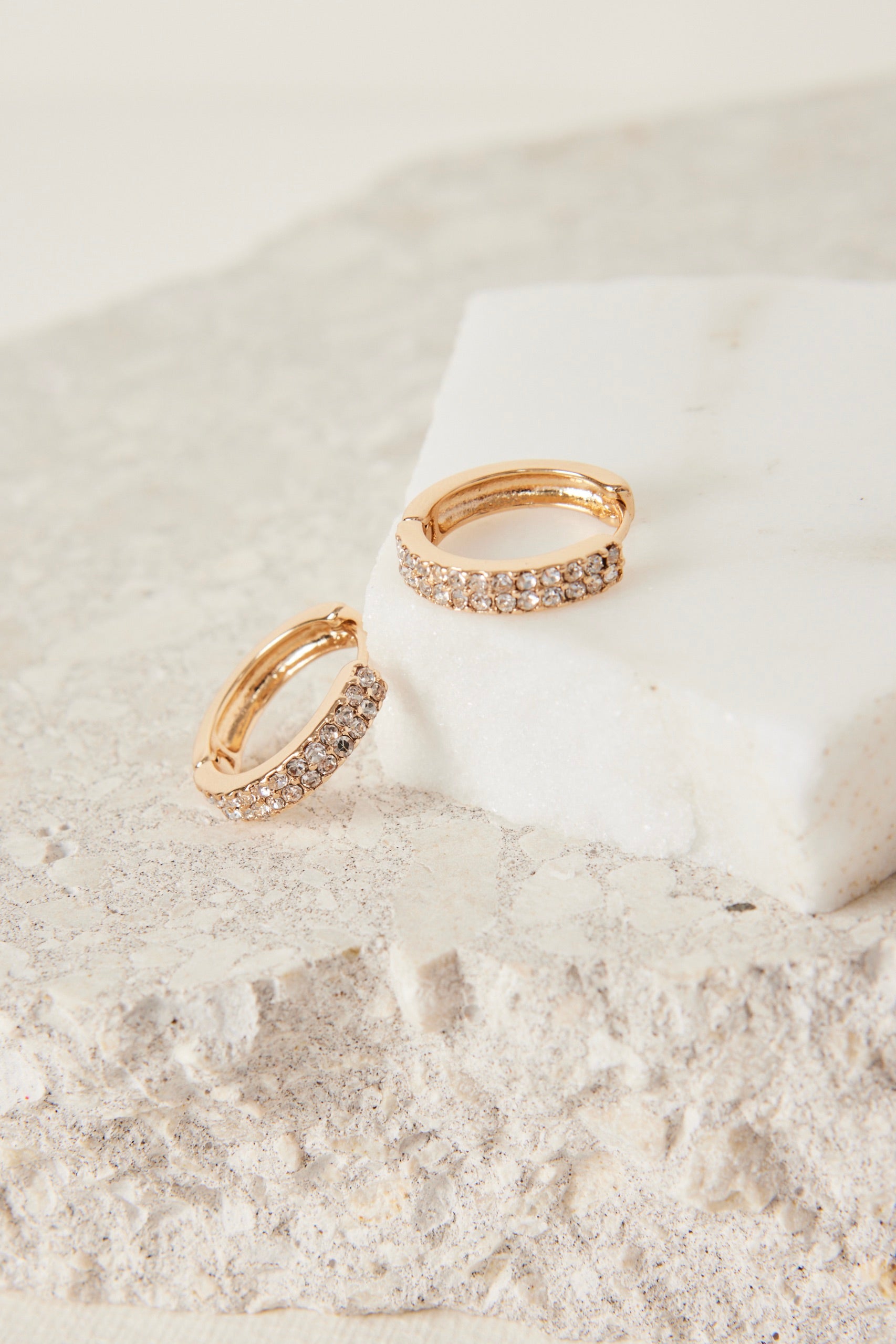 14K Gold Hoop Earrings for Women - Medium Size Diamond Cut Dangle Earrings | Perfect for Parties, Weddings & Everyday Wear