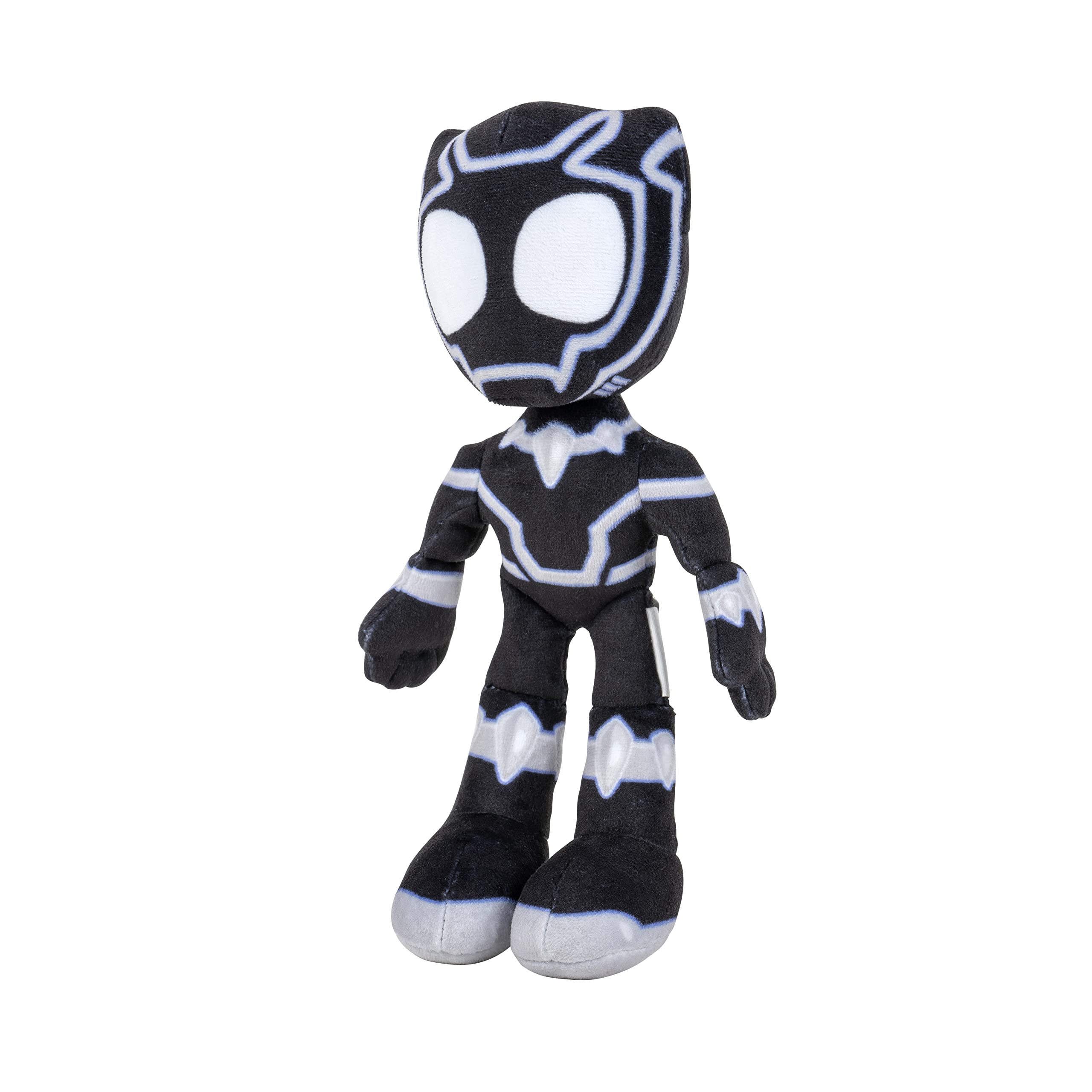 Marvel's Spidey and His Amazing Friends 8-Inch Black Panther Plush Toy for Kids Ages 3+ | Soft Superhero Stuffed Animal | Perfect for Playtime, Birthday Gifts & Marvel Collections