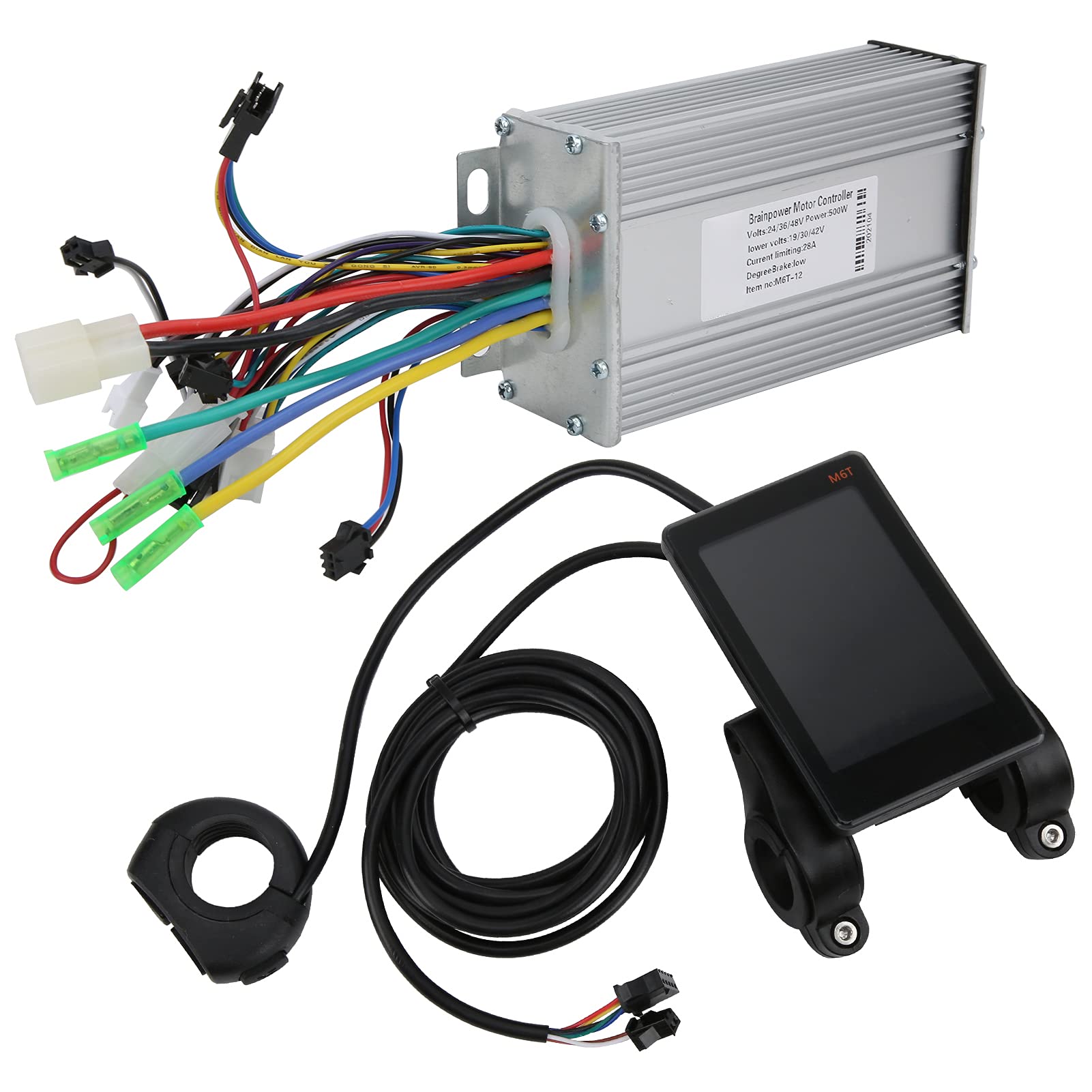 500W Brushless Motor Controller for Electric Bikes - LCD Display & Heat Dissipation | E-Bike Conversion Kit for DIY Upgrades | Perfect for Commuting, Off-Roading & Urban Riding
