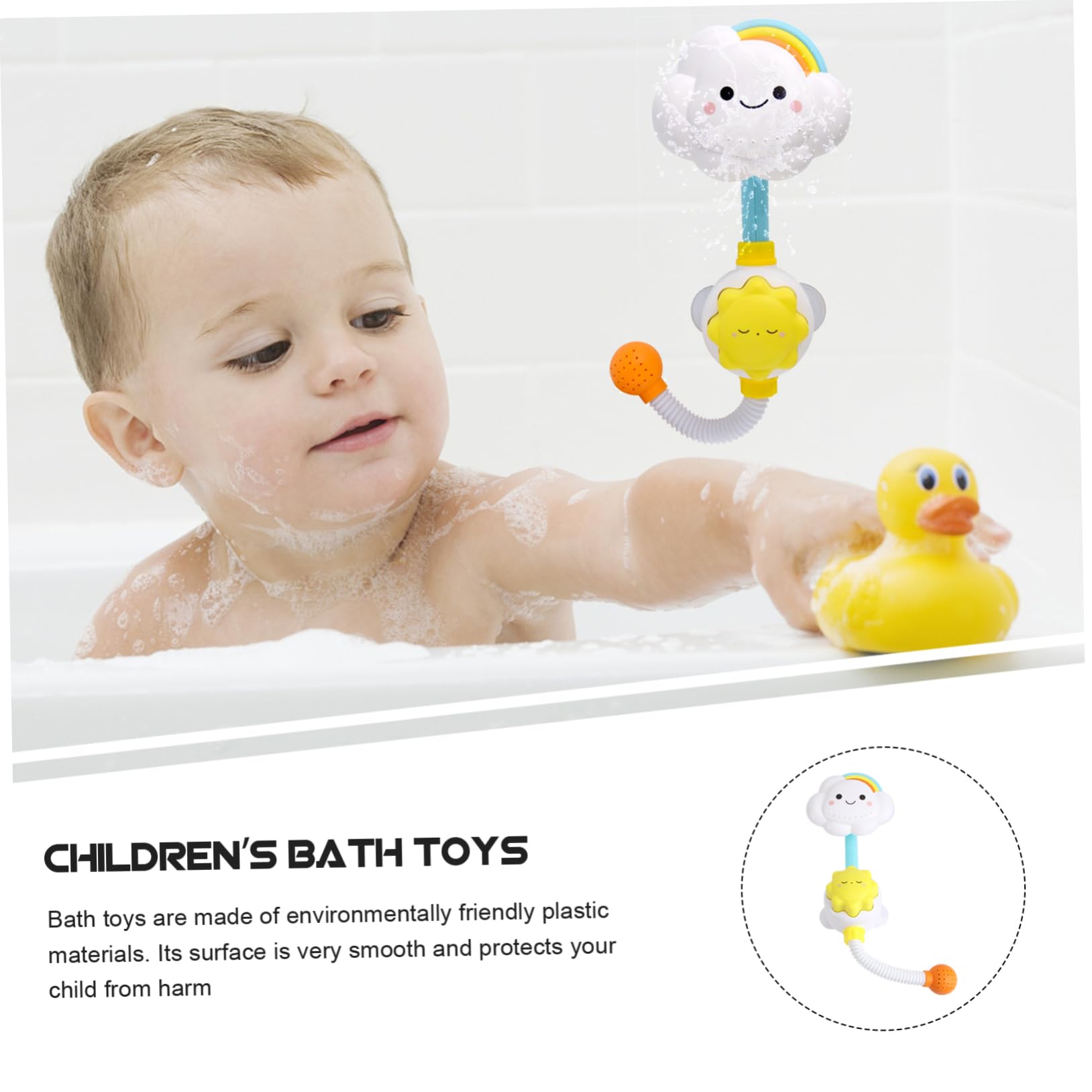 UPKOCH 3-Piece Bath Toys Set - Water Sprinkler, Squirt & Spray Toys for Kids - Fun Pool, Beach & Bathtub Playtime - Perfect for Outdoor Water Games & Toddler Bath Time