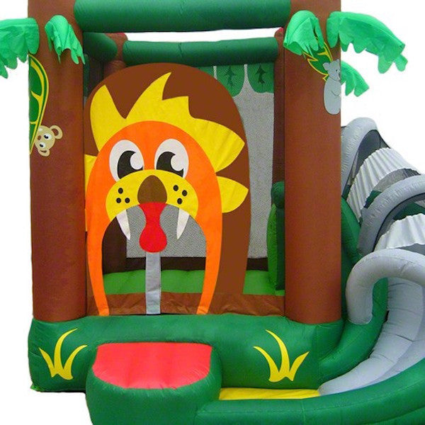 KidWise Safari Bounce and Slide - Inflatable Play Center for Toddlers & Kids | Indoor/Outdoor Bouncy Castle with Slide | Perfect for Birthday Parties, Backyard Fun & Playdates