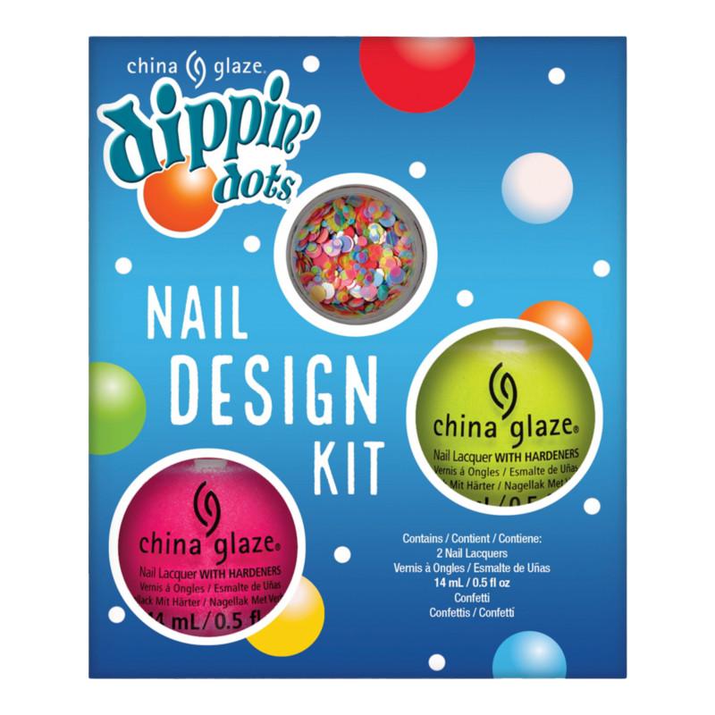 China Glaze Dippin' Dots Nail Design Kit #85220 - Fun Nail Art for Parties, Salons & DIY Manicures at Home