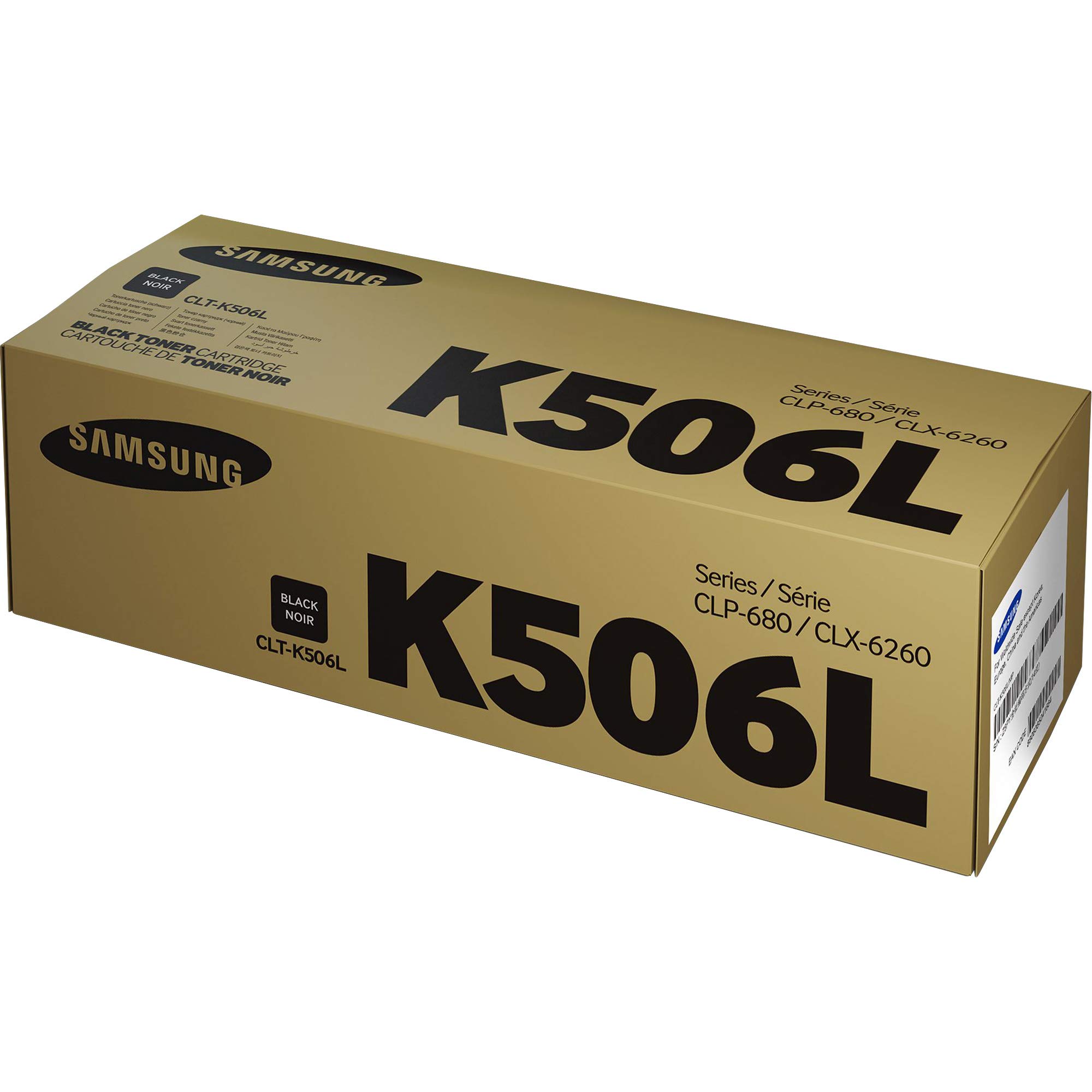 Original HP Samsung CLT-K506L Black Toner Cartridge - High Yield Replacement for Laser Printers | Perfect for Home, Office & Business Printing Needs