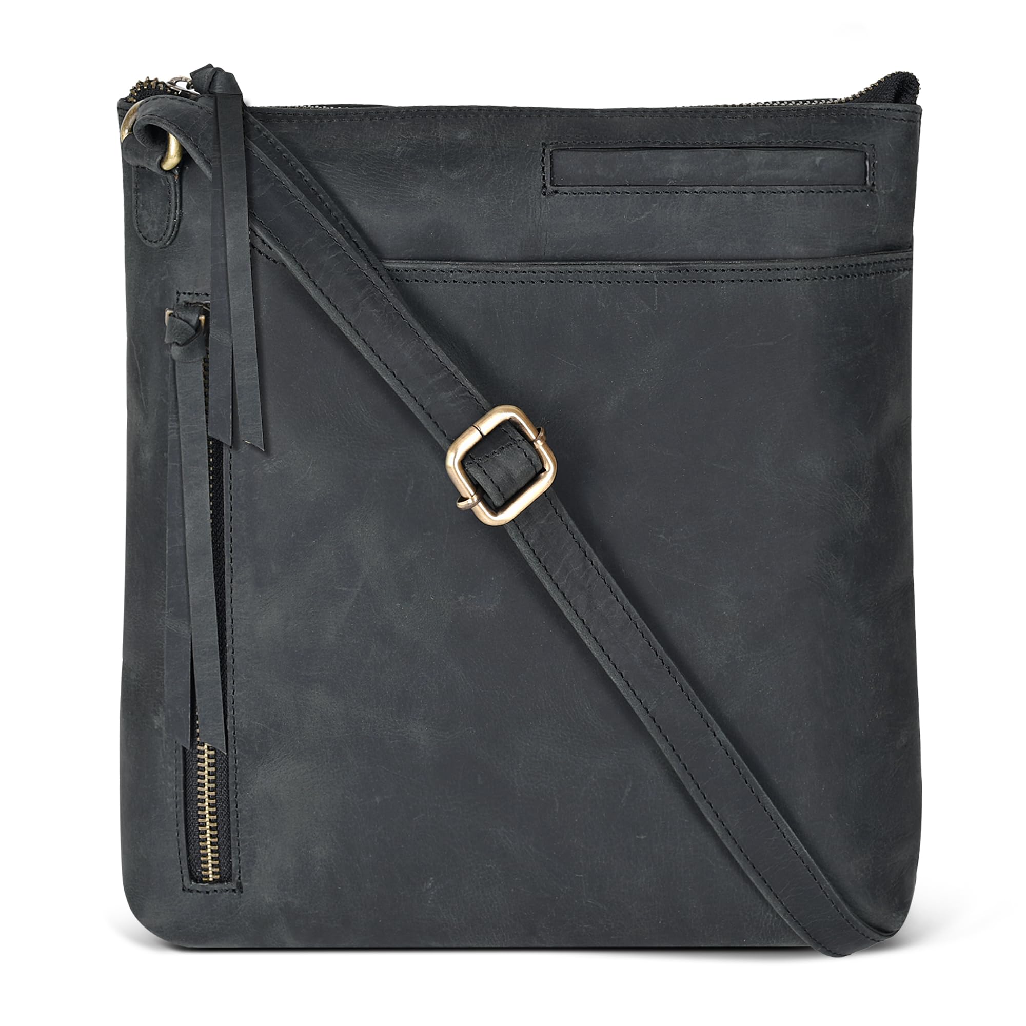 Stylish Leather Crossbody Bags for Women - Fashionable Sling Handbags with Adjustable Strap - Medium Size Shoulder Purse for Everyday Use | Perfect for Work, Travel & Shopping