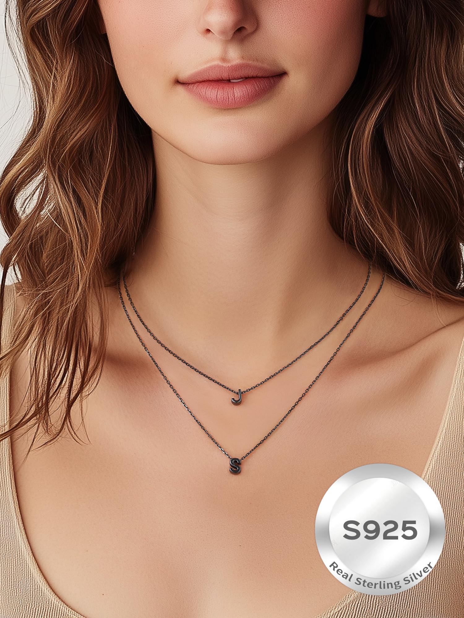 ChicSilver 925 Sterling Silver Initial Necklace for Women - Personalized Dainty Letter Pendant Jewelry with Gift Box - Perfect for Birthdays, Anniversaries & Everyday Elegance